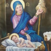 Икона Божьей Матери "Прядущая"